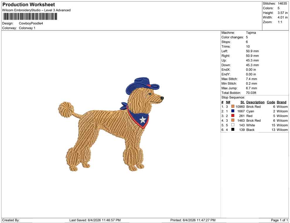 Cowboy Poodle