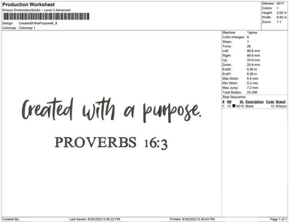 Created With a purpose