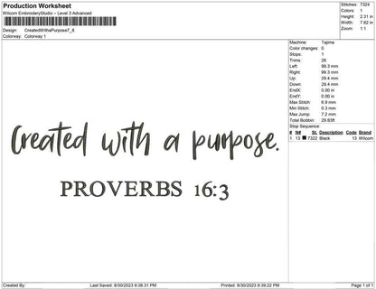 Created With a purpose