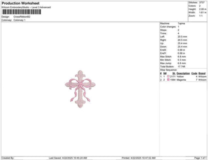 Cross Ribbon B