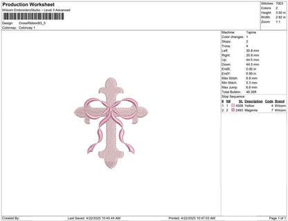 Cross Ribbon B
