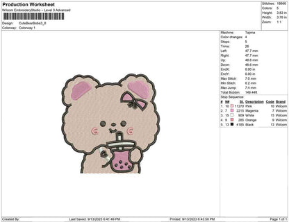 Cute Bear Boba