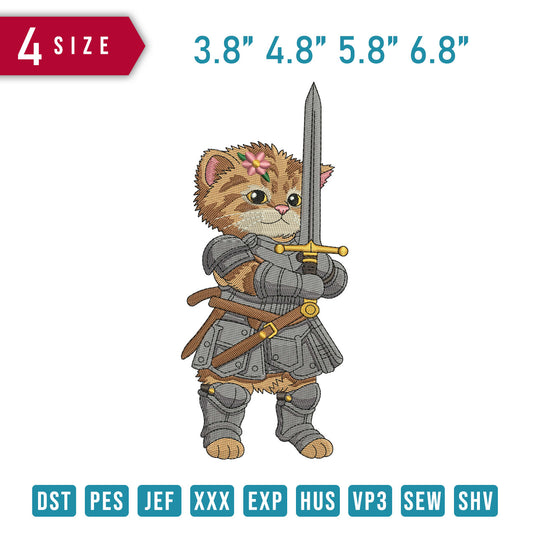 Cute Knight Cat B