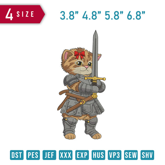 Cute Knight Cat B