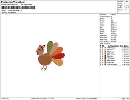 Cute Little Turkey