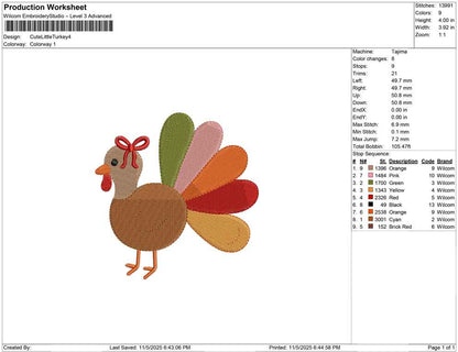 Cute Little Turkey
