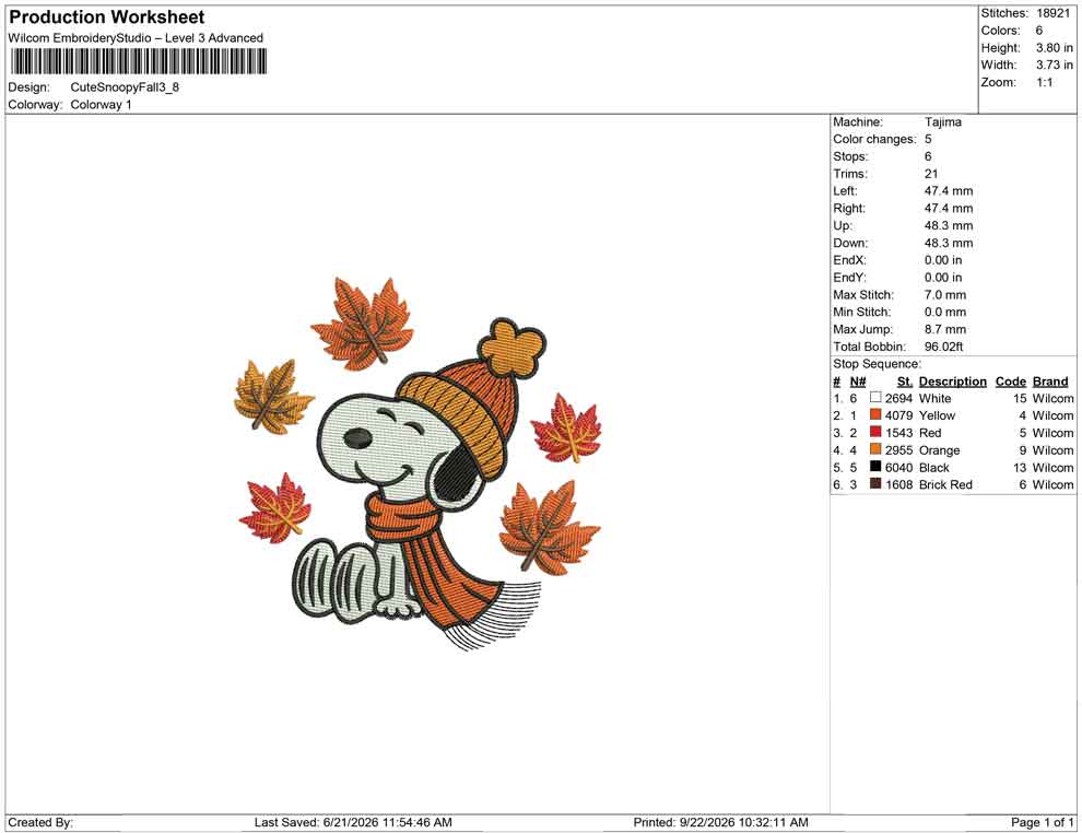 Cute Snoopy Fall