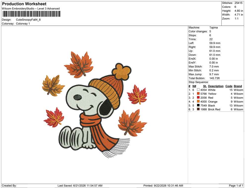 Cute Snoopy Fall