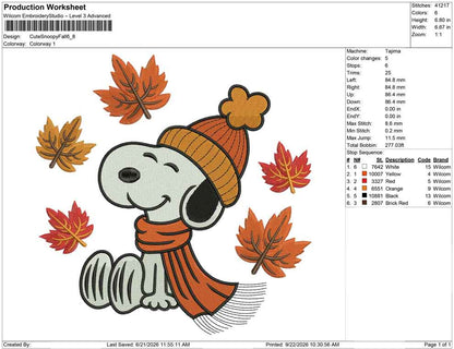 Cute Snoopy Fall