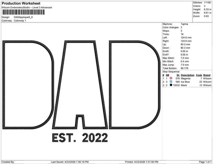 DAD Applique