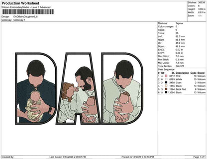 DAD Baby Daughter