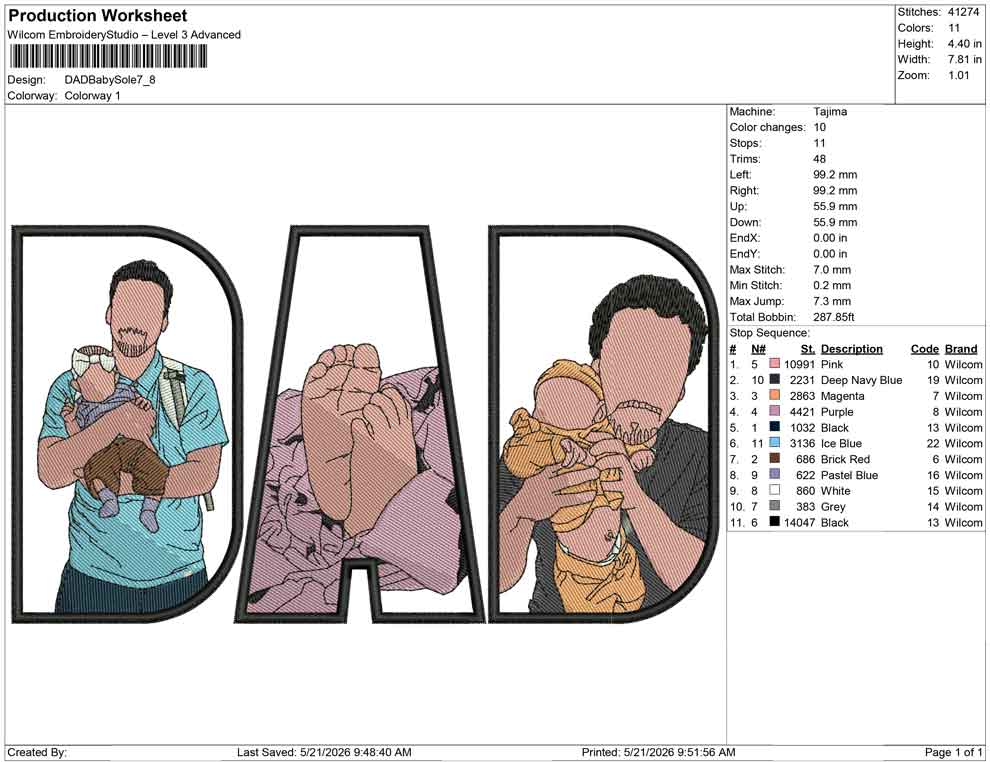 DAD Baby sole