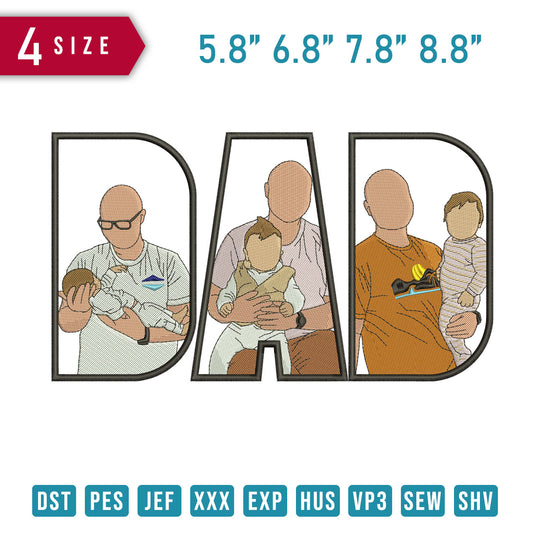 DAD Bald Carry Boy