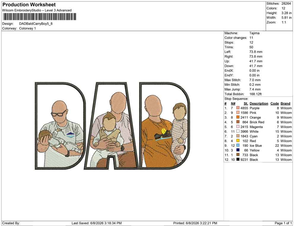 DAD Bald Carry Boy