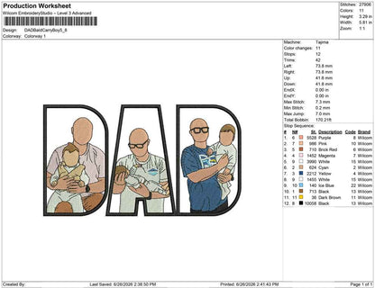 DAD Bald Carry Boy