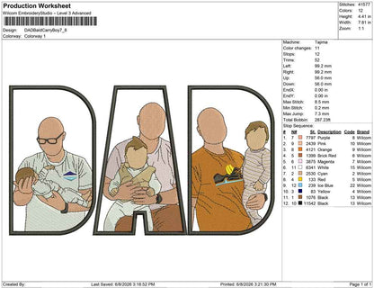 DAD Bald Carry Boy
