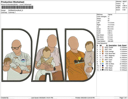 DAD Bald Carry Boy