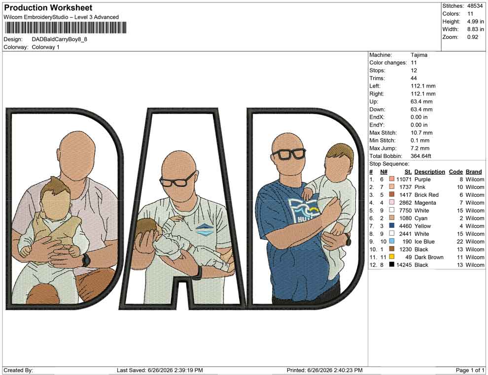 DAD Bald Carry Boy