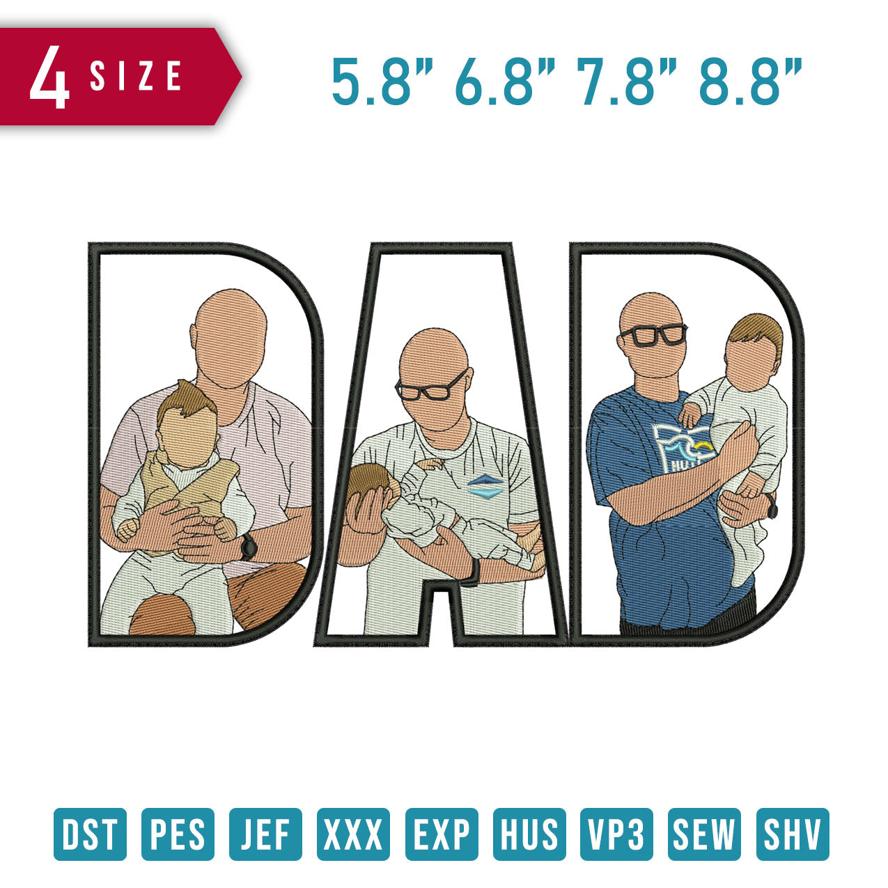 DAD Bald Carry Boy