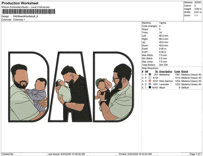 DAD Beard Kiss Baby