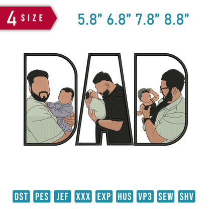 DAD Beard Kiss Baby