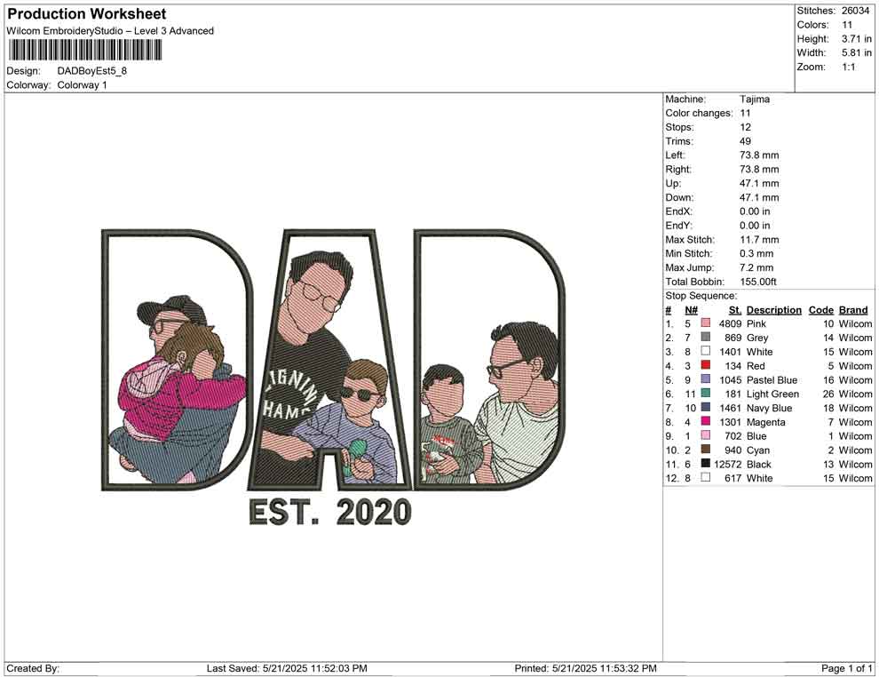 DAD Boy Est