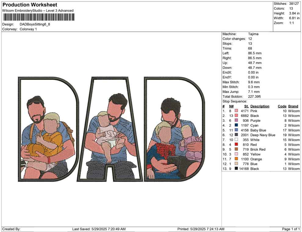 DAD Boy Sitting