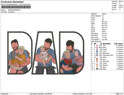DAD Boy Sitting