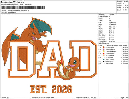 DAD Charmander Charizard