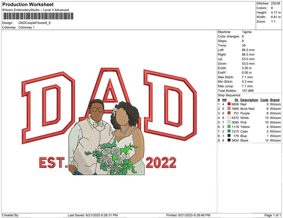 DAD Couple Flower