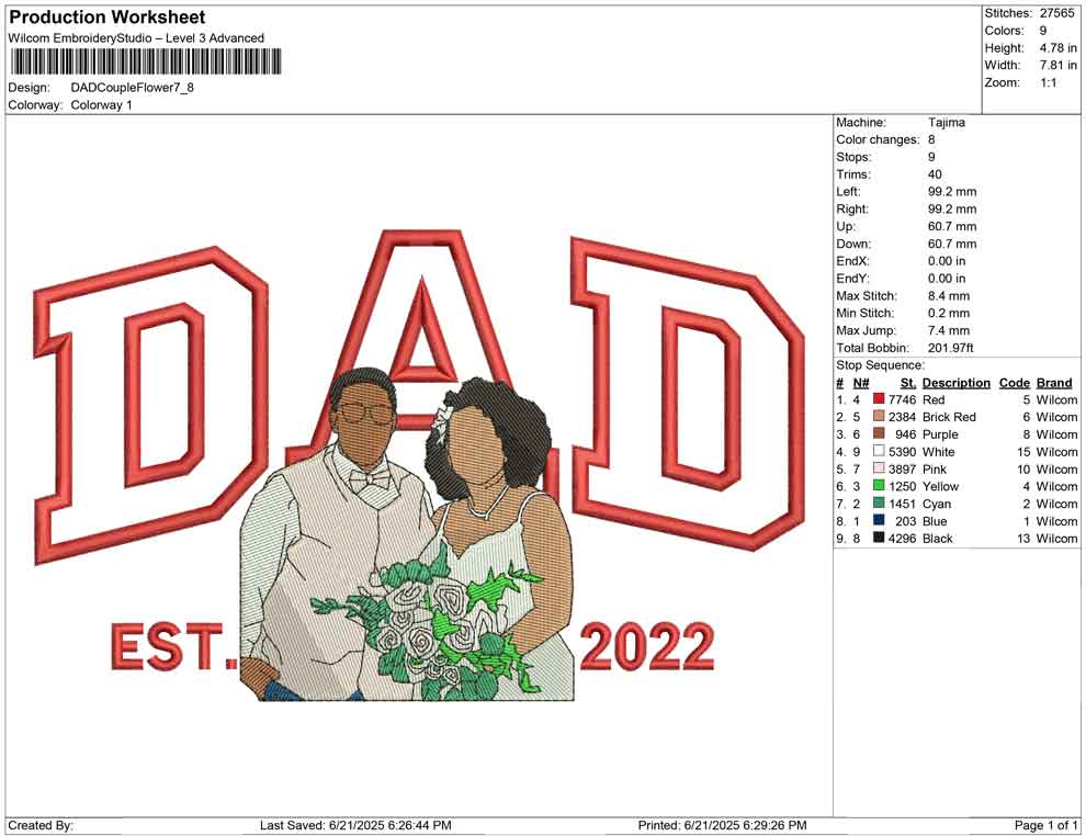 DAD Couple Flower