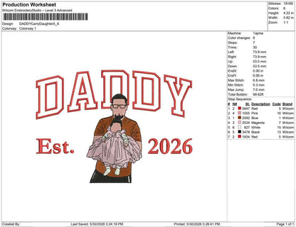 DADDY Carry Daughter