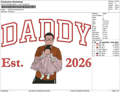 DADDY Carry Daughter