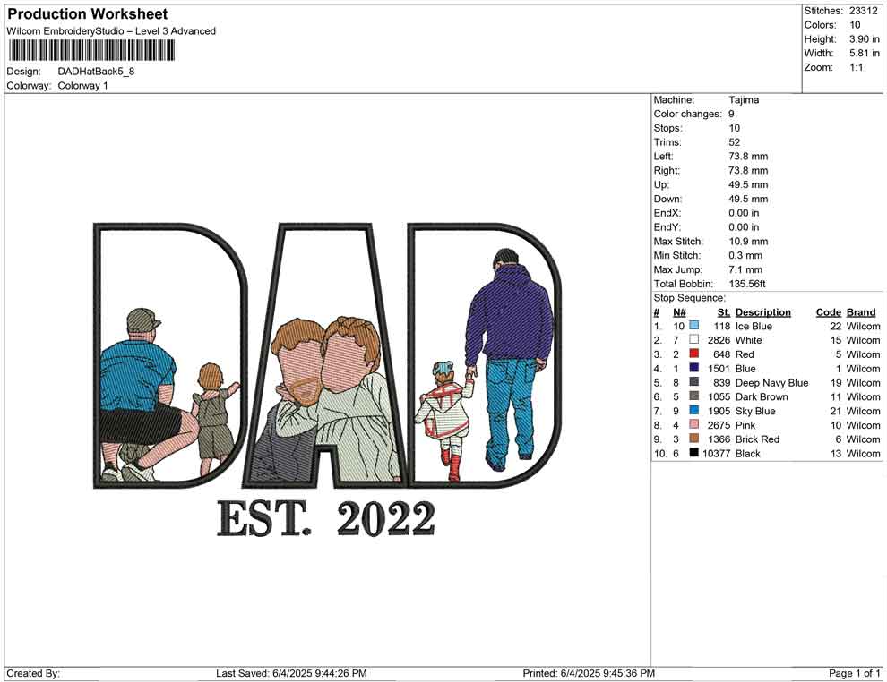 DAD Hat Back