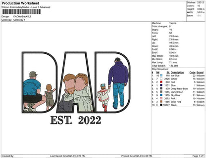 DAD Hat Back