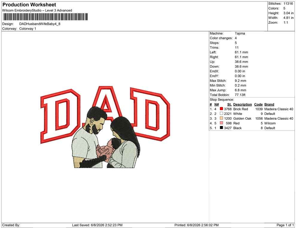 DAD Husband Wife Baby