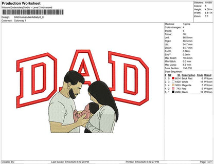 DAD Husband Wife Baby