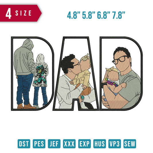 DAD Kissing Baby B