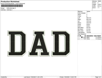 DAD Lattering