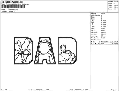 DAD Line Art G