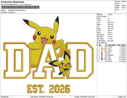 DAD Pikachu Pichu Est B