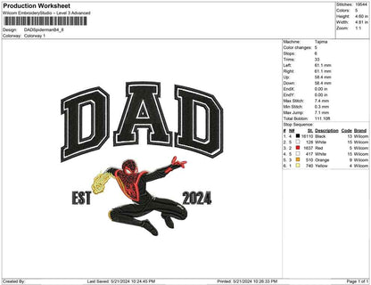 DAD Spiderman B