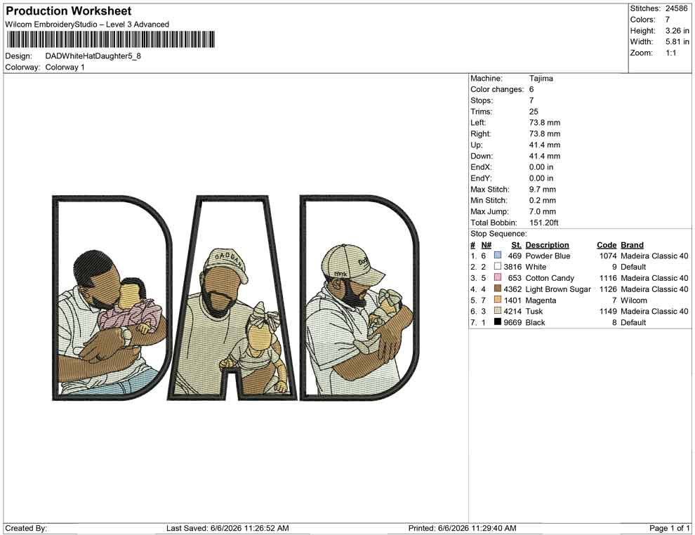 DAD White Hat Daughter
