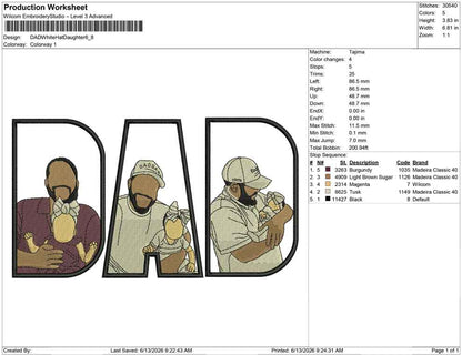 DAD White Hat Daughter
