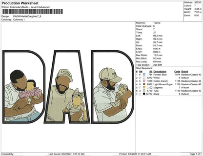 DAD White Hat Daughter