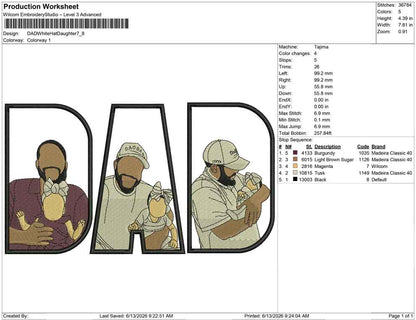 DAD White Hat Daughter