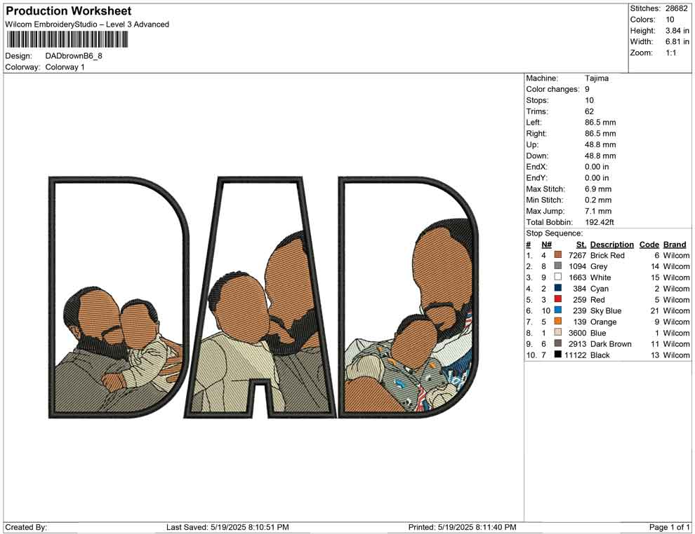 DAD brown B