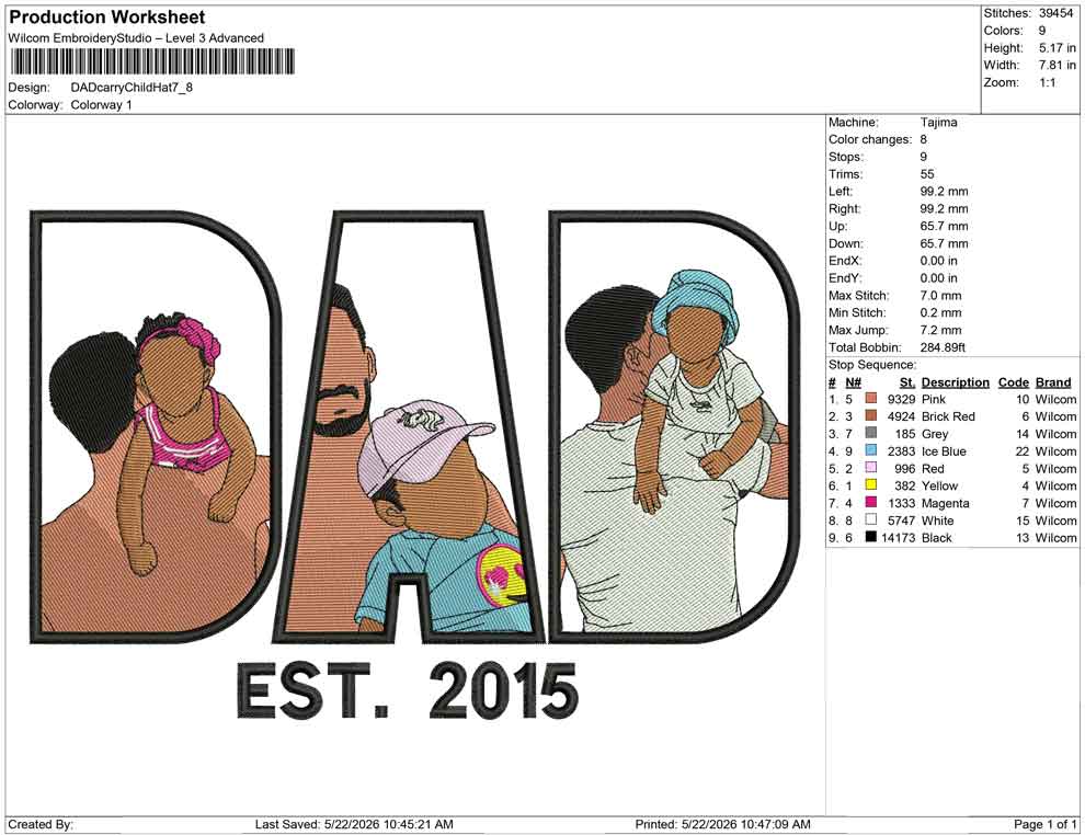 DAD Carry Child Hat