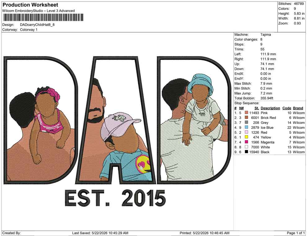 DAD Carry Child Hat