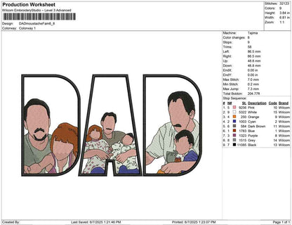 DAD moustache Fam